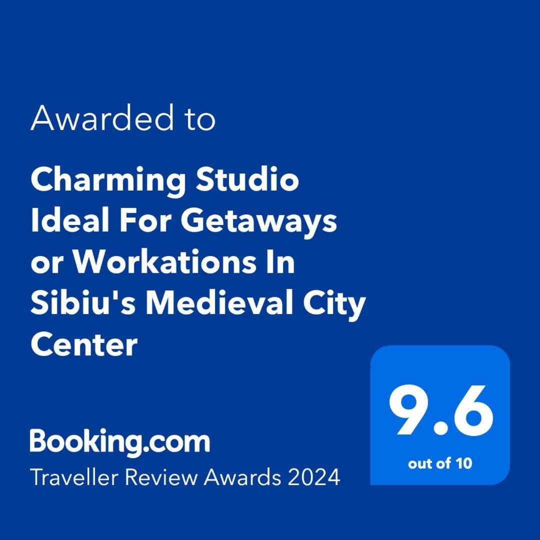 Charming Studio Ideal For Getaways Or Workations In Sibiu'S Medieval City Center Kültér fotó